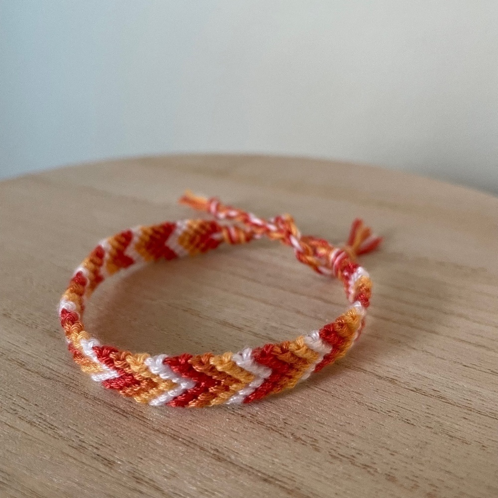 Clear Sunrise Woven Bracelet